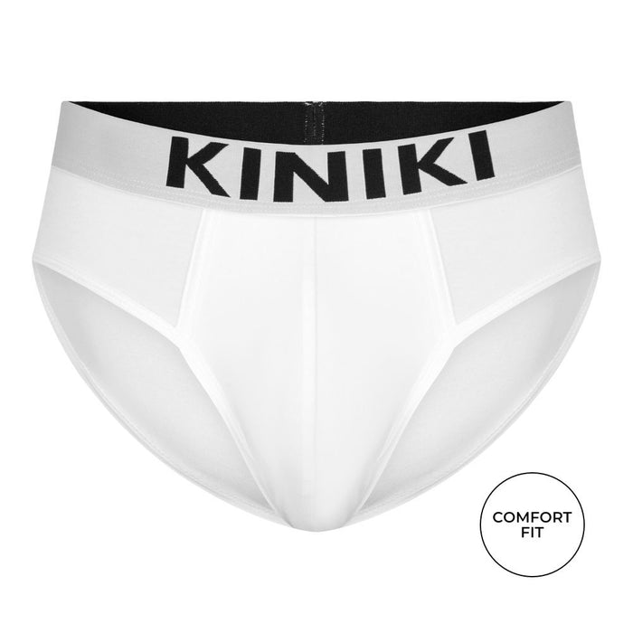 kiniki Bamboo Brief White