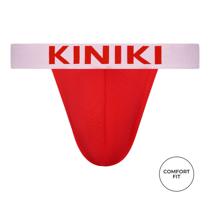 kiniki Bamboo Thong Red