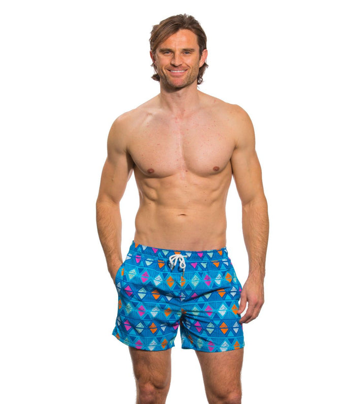Kiniki Beach Board Shorts Aztec