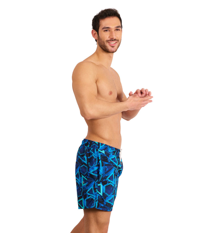 Kiniki Beach Board Shorts Blue Lagoon