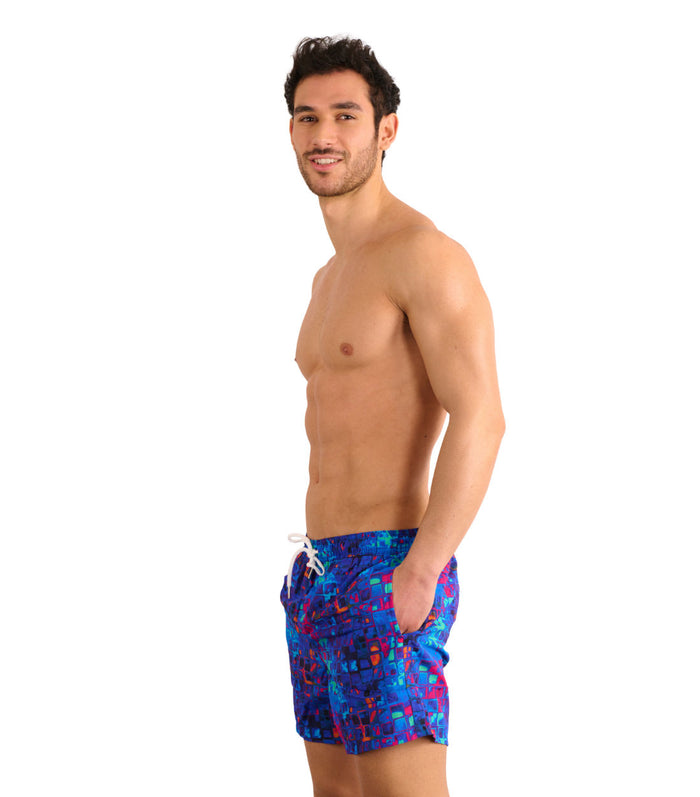 Kiniki Beach Board Shorts Mosaic