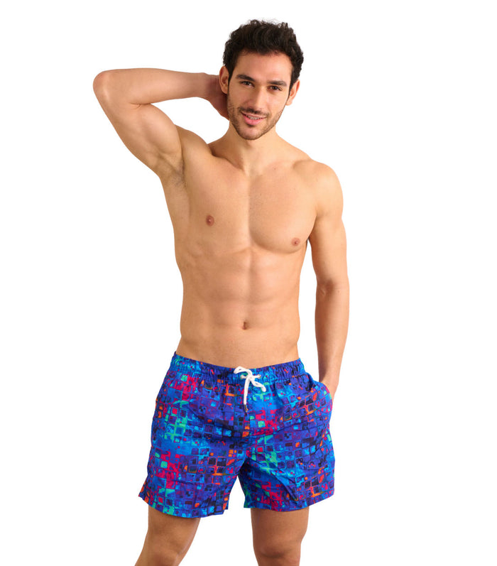 Kiniki Beach Board Shorts Mosaic