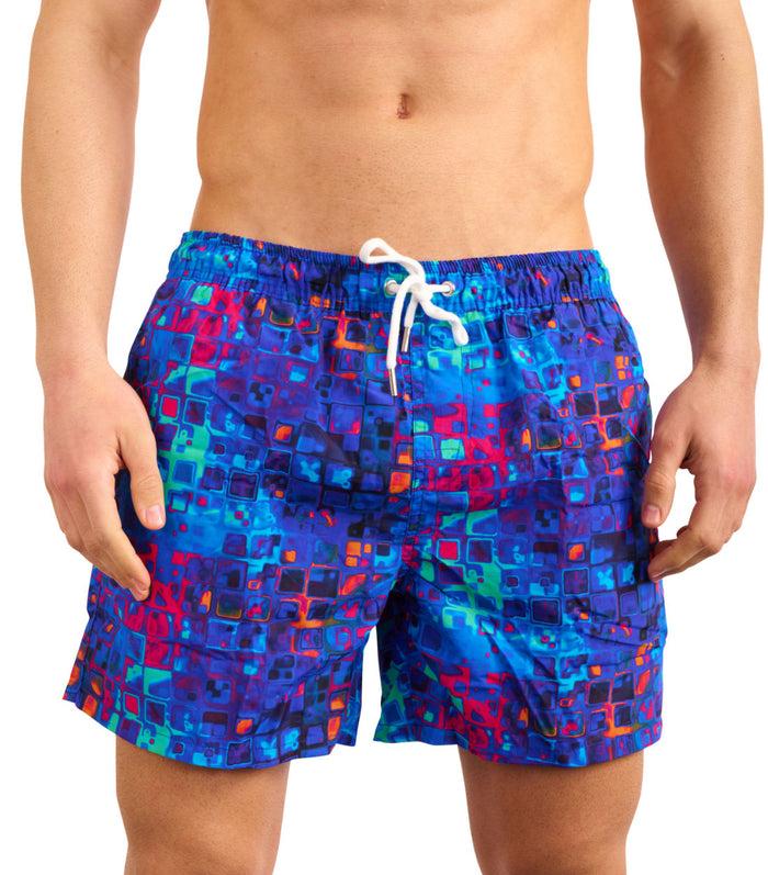 kiniki Beach Board Shorts Mosaic