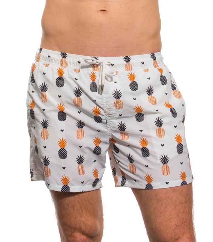 kiniki Beach Board Shorts Pineapple