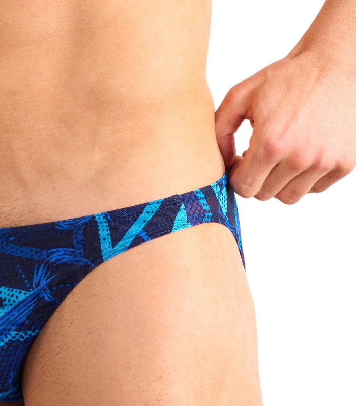 Kiniki Blue Lagoon Tan Through Swim Micro Brief
