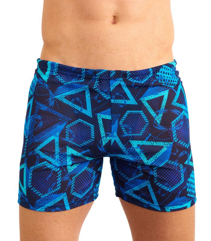 Kiniki Blue Lagoon Tan Through Swim Shorts