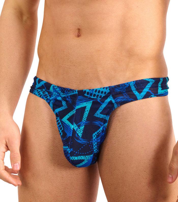 Kiniki Blue Lagoon Tan Through Swim Thong