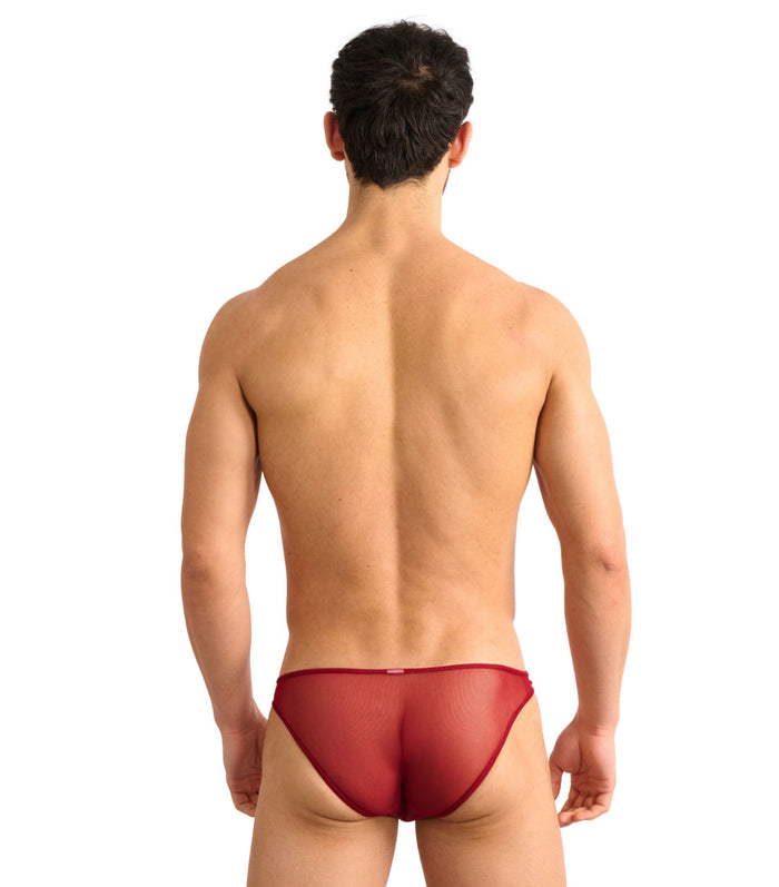 Kiniki Cage Micro Brief Scarlet Red
