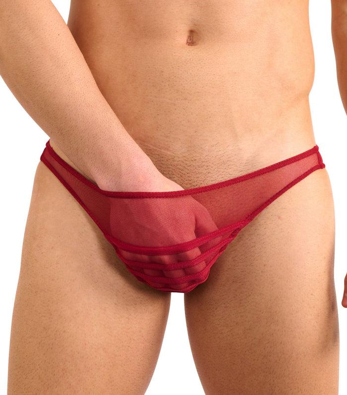 kiniki Cage Micro Brief Scarlet Red