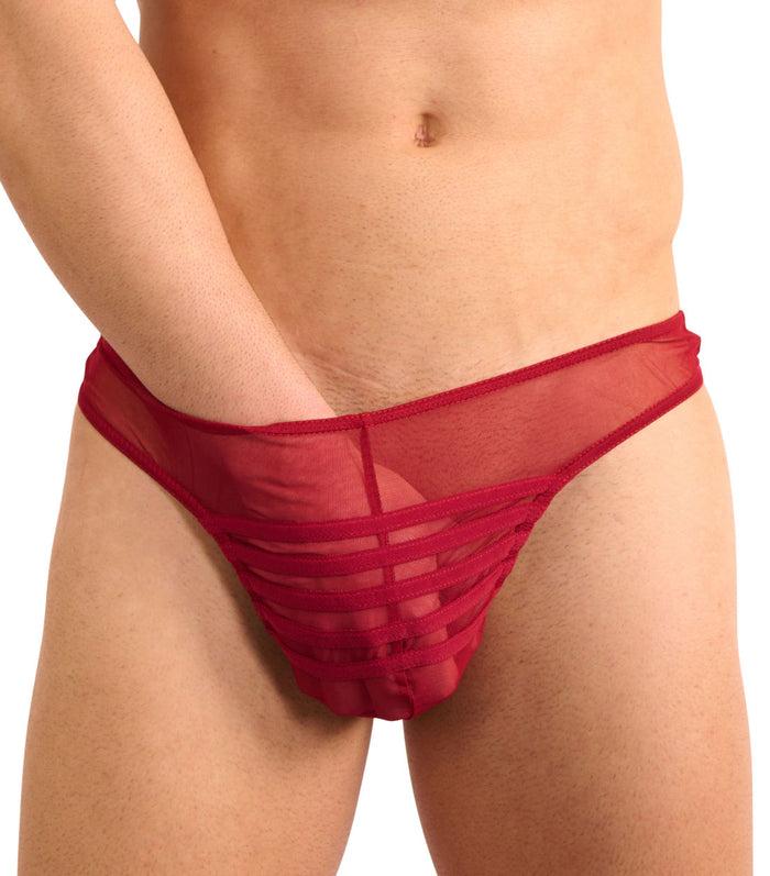 kiniki Cage Thong Scarlet Red