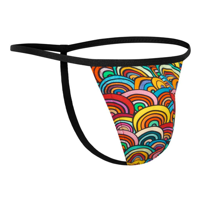 Kiniki Cotton Printed G-Strings - Rainbow