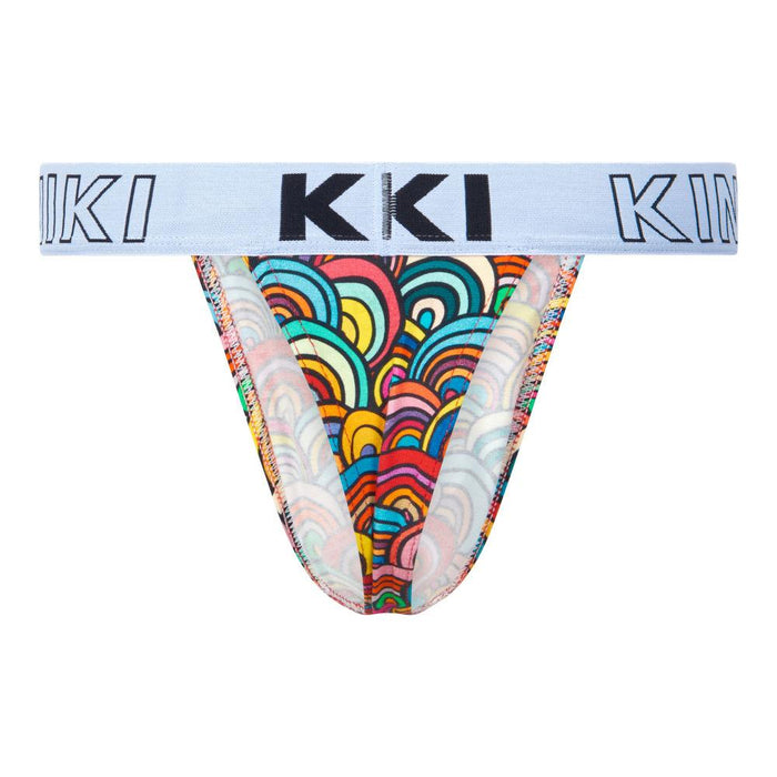 Kiniki Cotton Printed Thongs - Rainbows