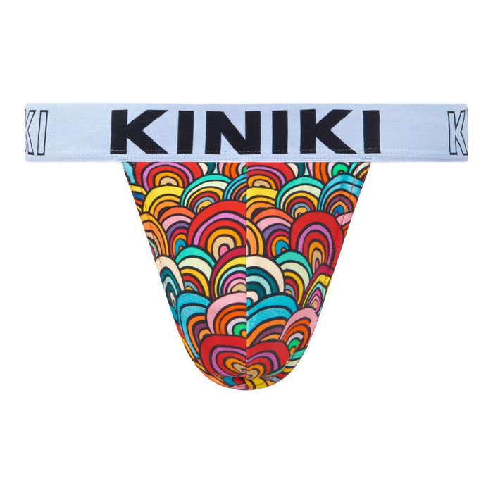 kiniki Cotton Printed Thongs - Rainbows