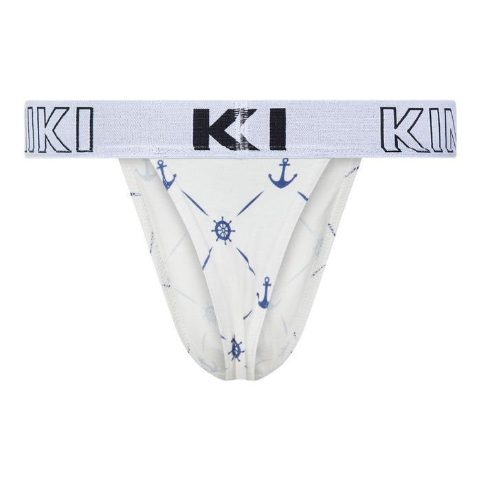 Kiniki Cotton Printed Thongs - Sailor