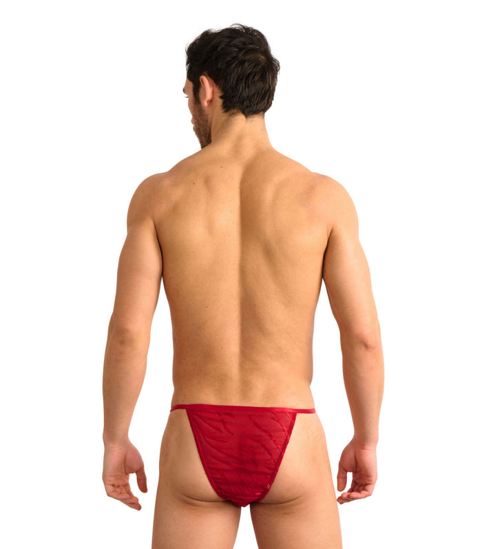 Kiniki Fizzy Clip Side Tanga Scarlet Red