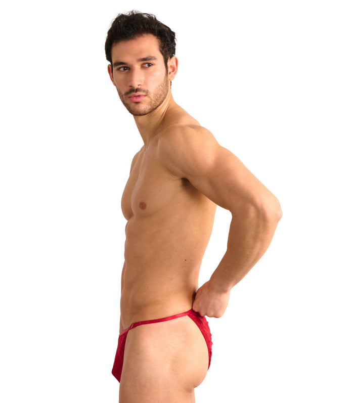 Kiniki Fizzy Clip Side Tanga Scarlet Red