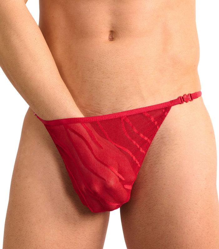 kiniki Fizzy Clip Side Tanga Scarlet Red