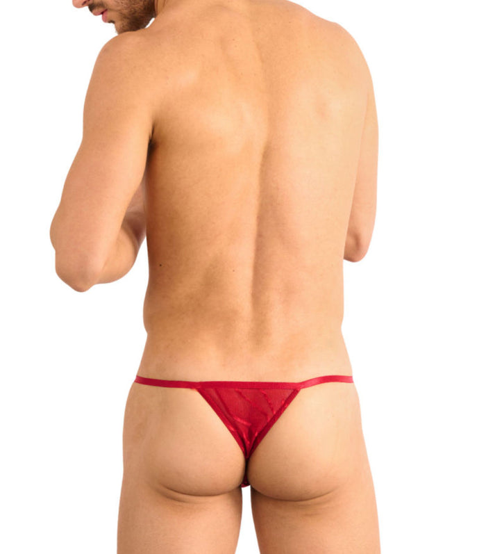 Kiniki Fizzy Clip Side Thong Scarlet Red