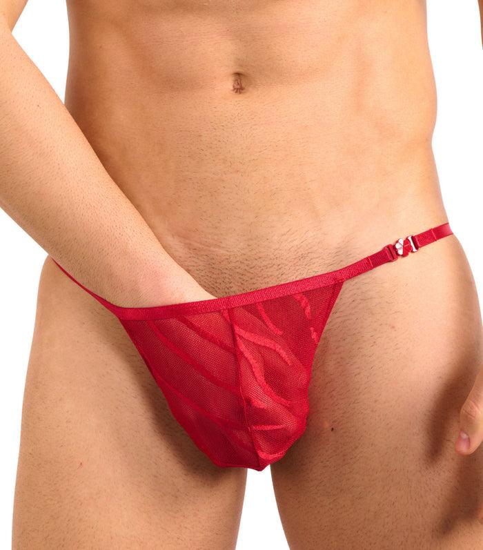 kiniki Fizzy Clip Side Thong Scarlet Red