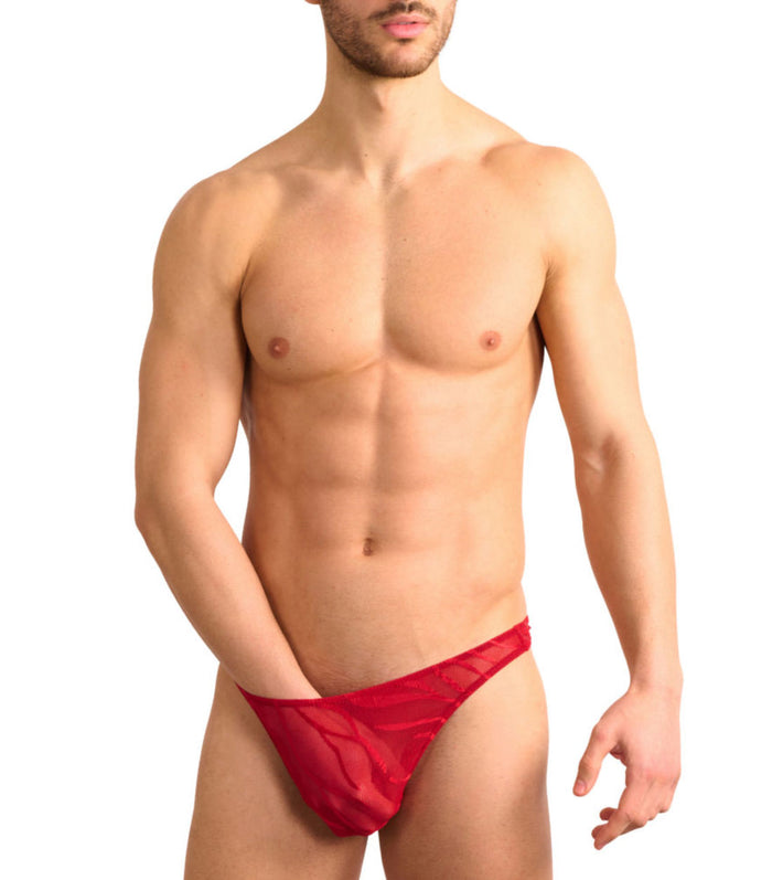 Kiniki Fizzy Thong Scarlet Red