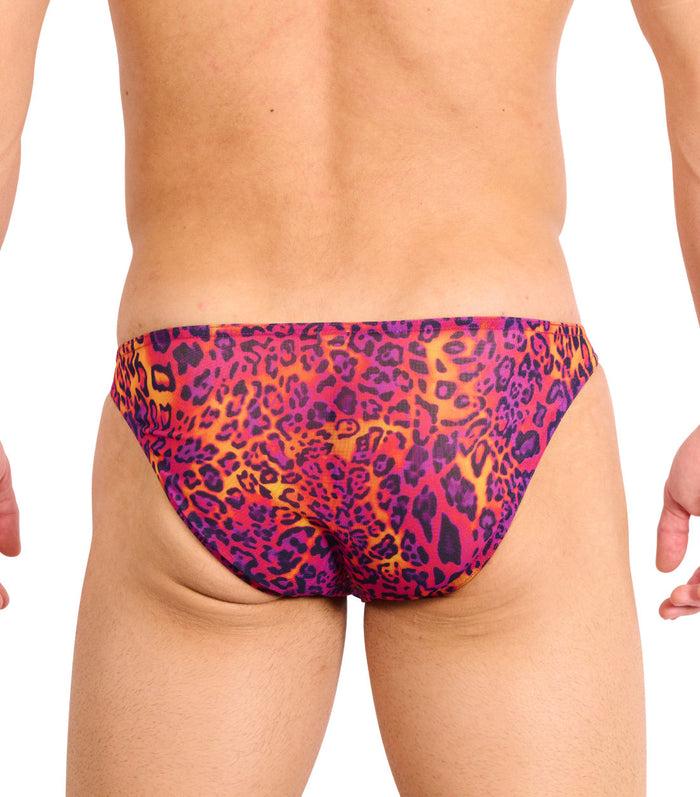 Kiniki Hot Leopard Tan Through Swim Micro Brief