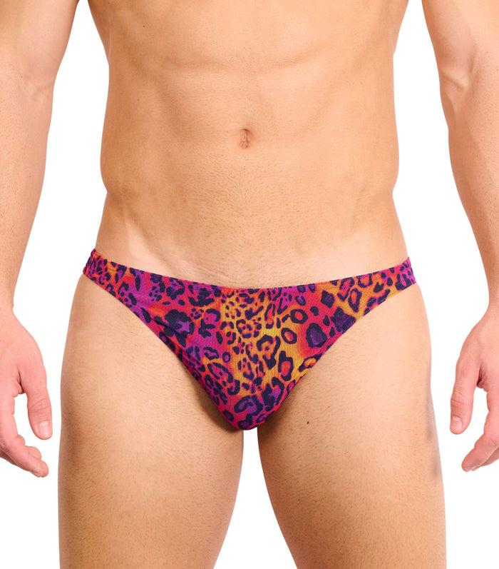 kiniki Hot Leopard Tan Through Swim Micro Brief