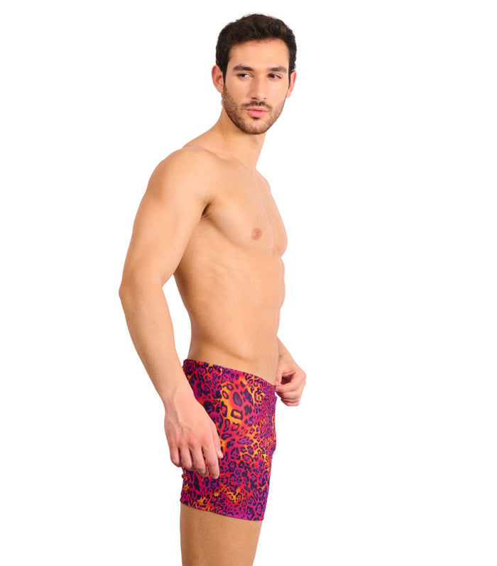 Kiniki Hot Leopard Tan Through Swim Shorts