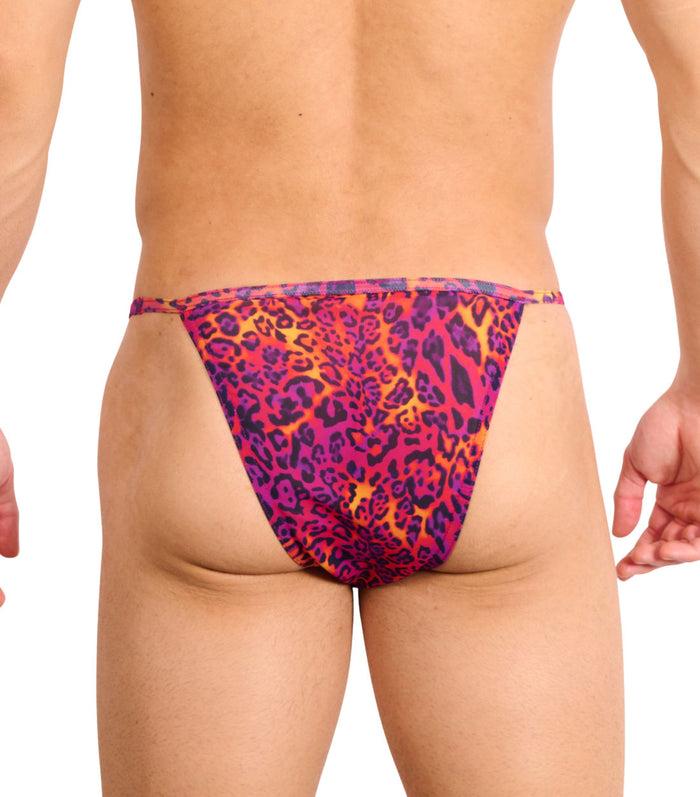 Kiniki Hot Leopard Tan Through Swim Tanga