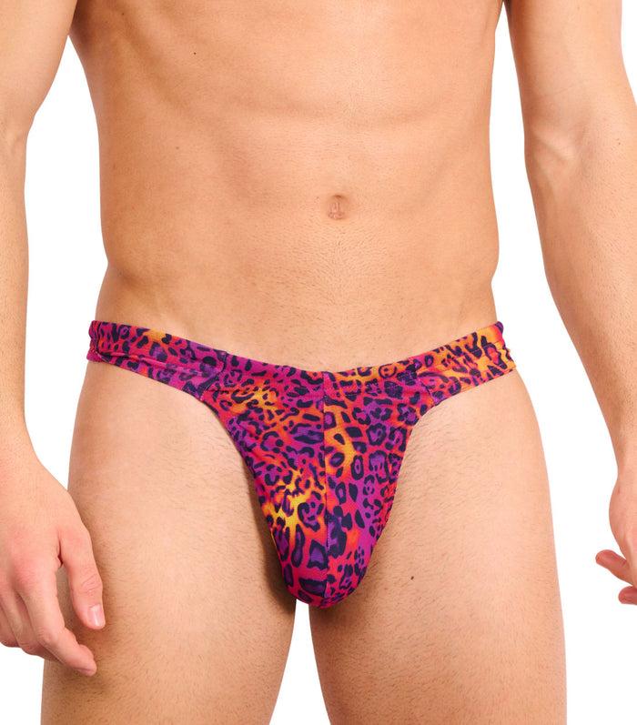kiniki Hot Leopard Tan Through Swim Thong