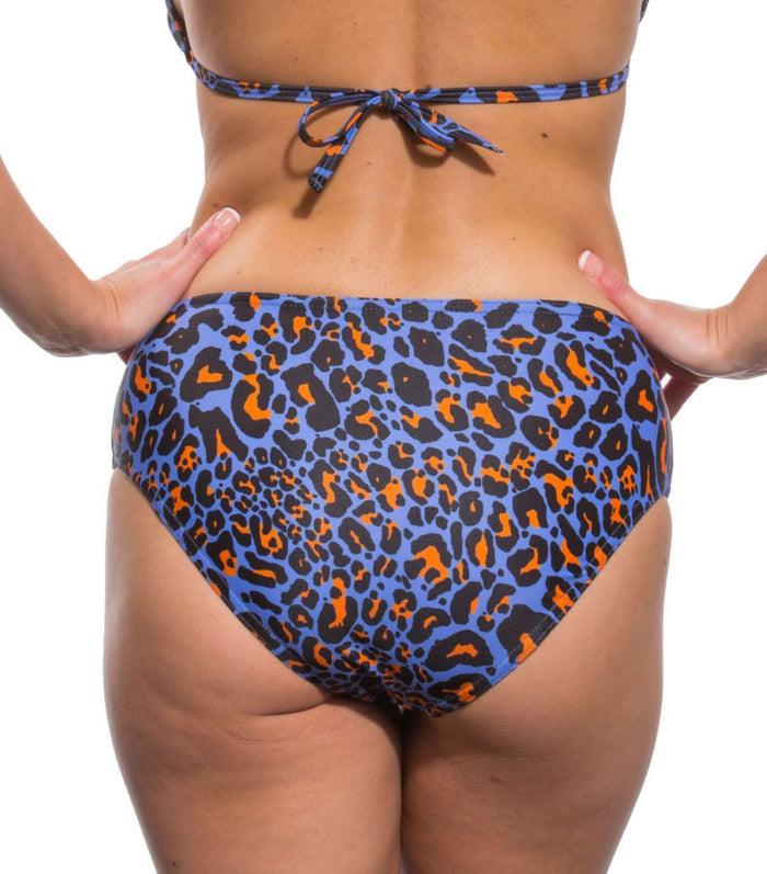 Kiniki Leopard Orange High Waisted Bikini Brief