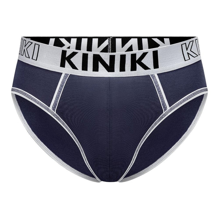 kiniki Modal Piped Brief Navy