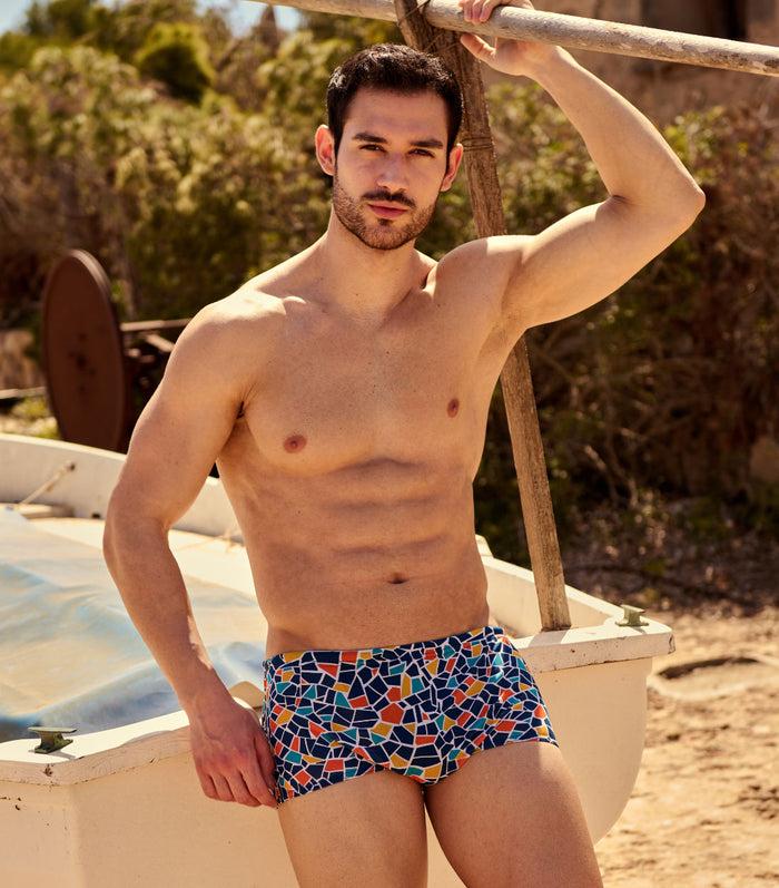 kiniki Monaco Tan Through Swim Trunks