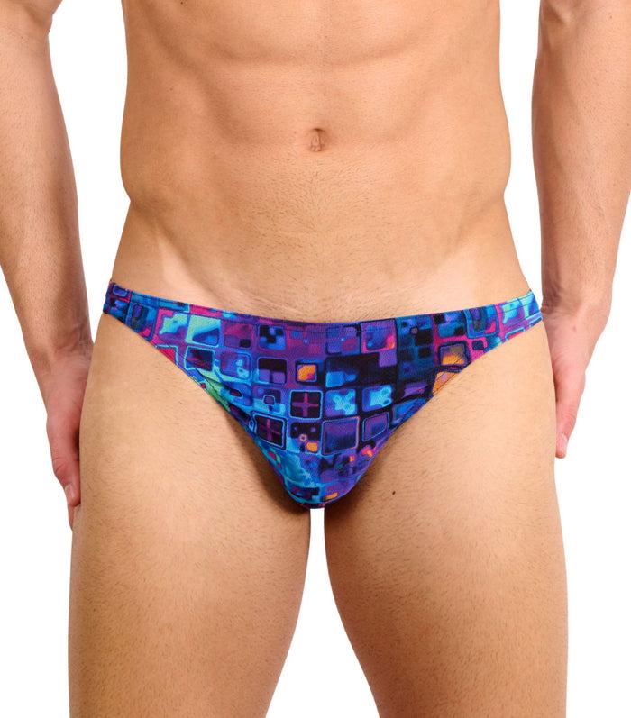 Kiniki Mosaic Tan Through Swim Micro Brief