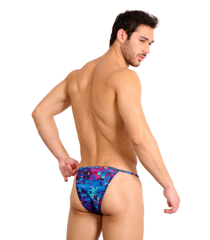 Kiniki Mosaic Tan Through Swim Tanga
