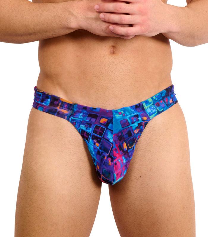 kiniki Mosaic Tan Through Swim Thong