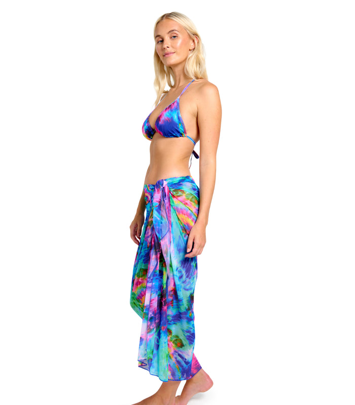 Kiniki Storm Tan Through Beach Sarong