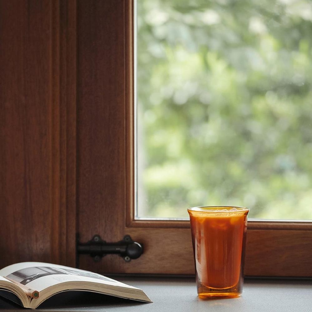 Kinto CAST AMBER Double Wall Glass 290ml