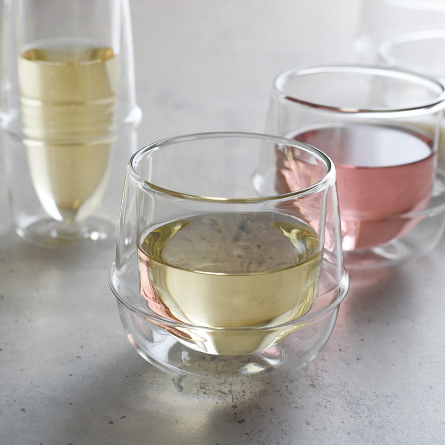 Kinto KRONOS Double Wall Champagne Glass 160ml / 5oz