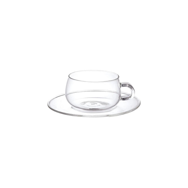 kinto UNITEA cup & saucer 230ml glass