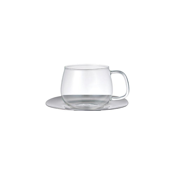 kinto UNITEA cup & saucer 350ml / 12oz stainless steel
