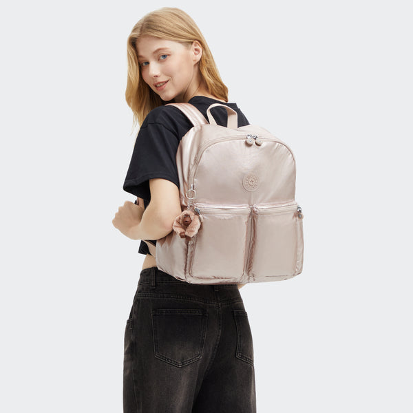 Kipling Charnell 11.5" Metallic Laptop Backpack