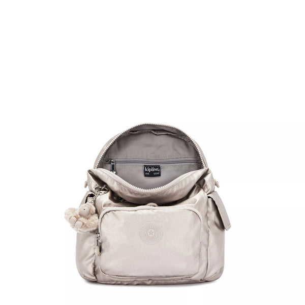 Kipling City Pack Mini Metallic Backpack
