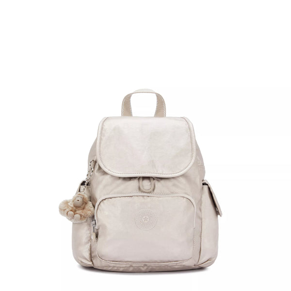 kipling City Pack Mini Metallic Backpack