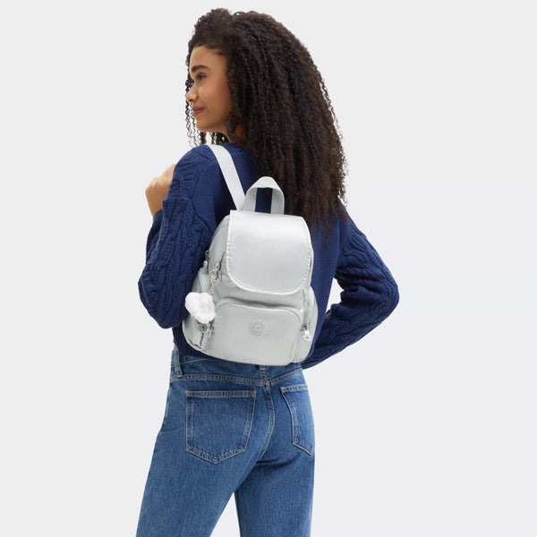 Kipling City Zip Mini Metallic Backpack