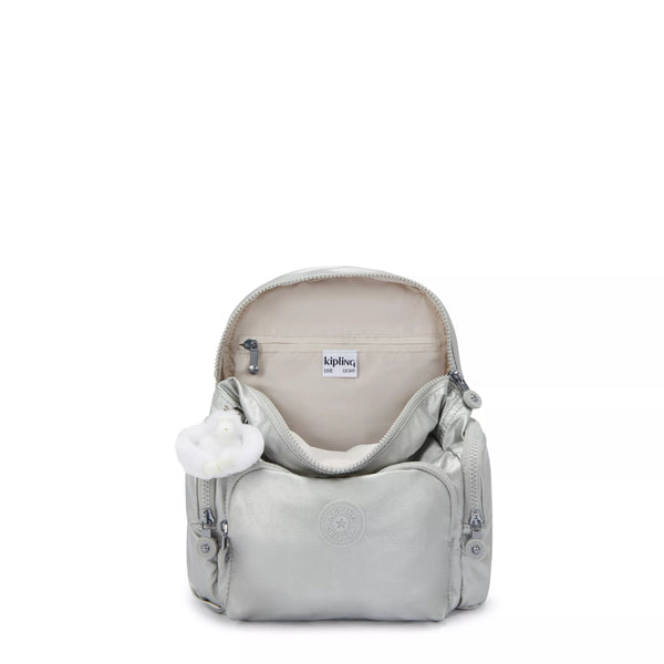 Kipling City Zip Mini Metallic Backpack