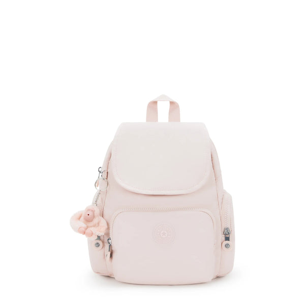 kipling City Zip Mini Metallic Backpack