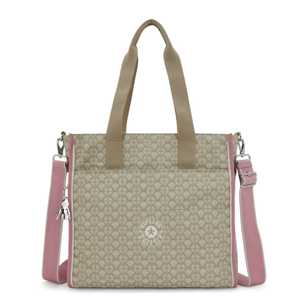 kipling Deval Printed Tote Bag