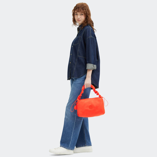 Kipling Eleni Medium Smooth Satin Shoulder Bag