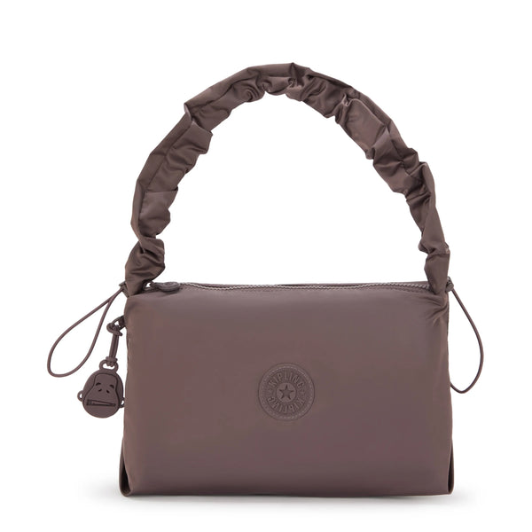 kipling Eleni Medium Smooth Satin Shoulder Bag