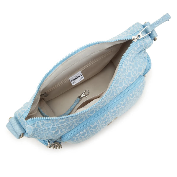 Kipling Gabb Small Printed Denim Crossbody Bag